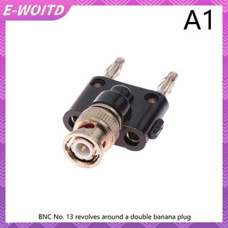 E-woitd 1 Bộ Chuyển Đổi BNC Sang Chuối Nam Cắm & Nữ Jack Chuối Nữ Ổ Cắm Ràng Buộc Bài RF Coax Bộ Chia Đồng Trục HNVN