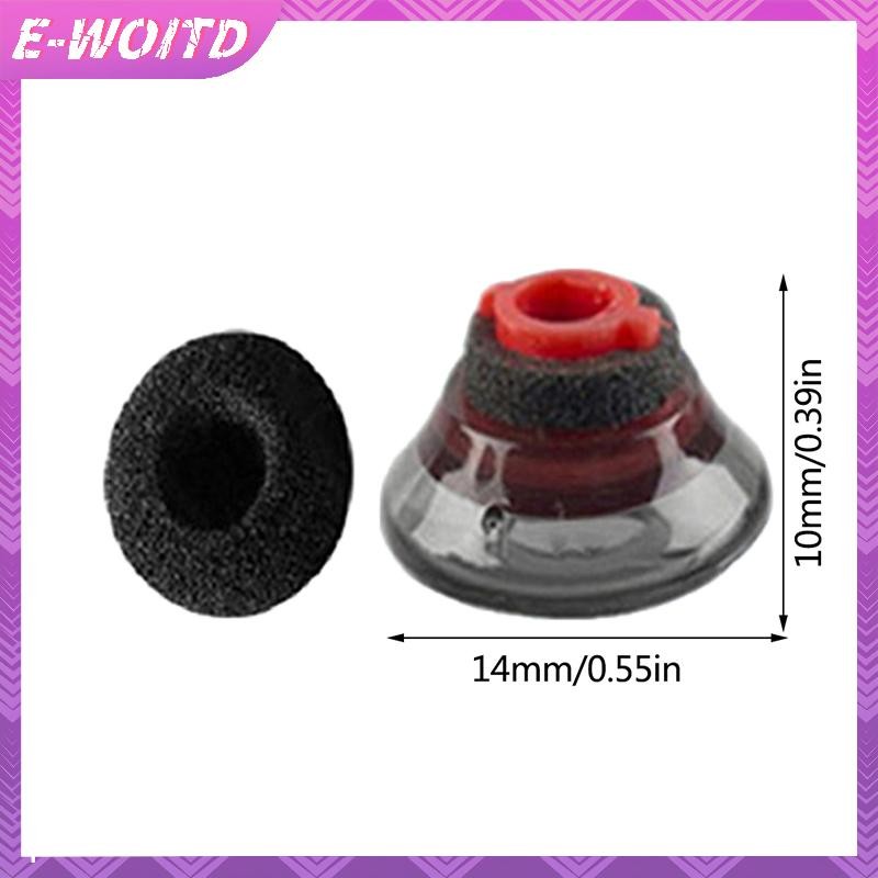E-WOITD Nút Tai Nghe Silicon Mềm Đầu Eargels Bọt Đen Phụ Kiện Cho Voyager 5200