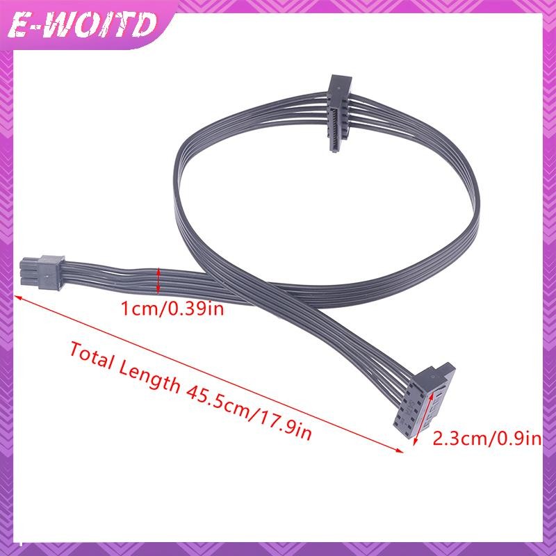 E-woitd Mini 6 Pin Đến 2 Cáp Ổ Cứng SATA Cáp Cấp Nguồn SSD Ổ Đĩa Quang Dây Nguồn Cho Giao Diện Bo Mạch Chủ Dell HNVN