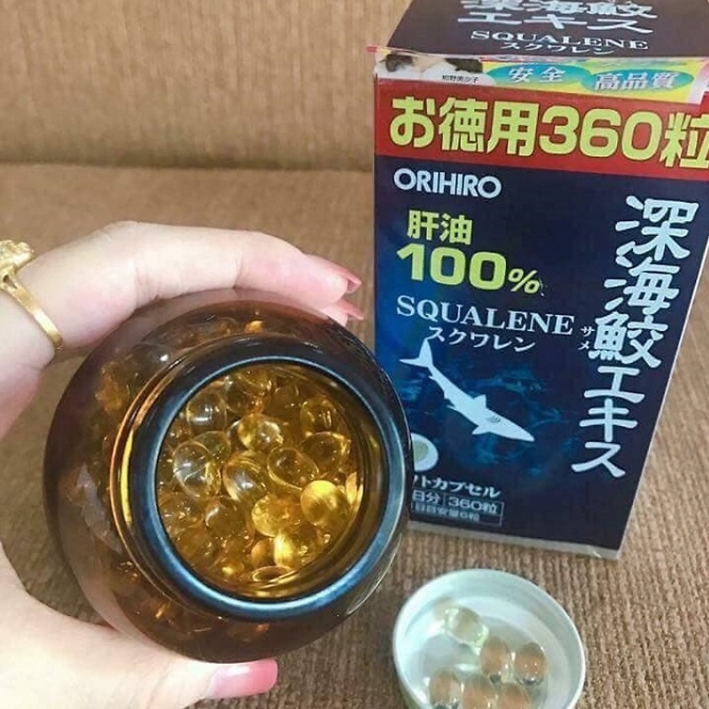 Viên Uống Sụn Vi Cá Mập Orihiro Squalene 360/390 viên chuẩn nội địa Nhật Bản
