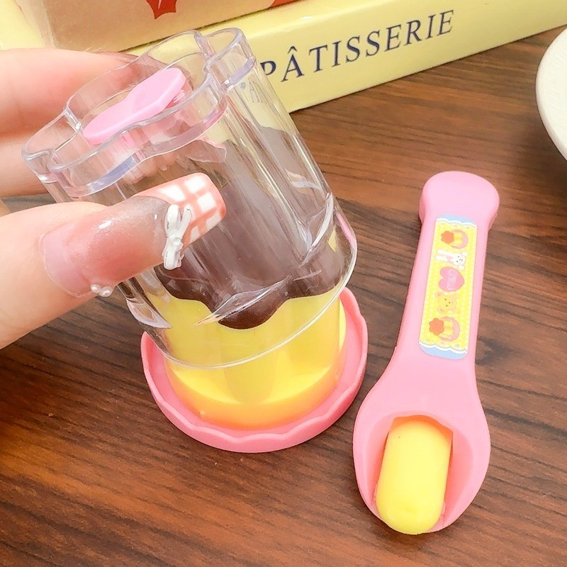 Bộ đồ chơi cho ăn bánh Pudding dâu tây cho trẻ em - Bộ đồ chơi giả vờ cho ăn
