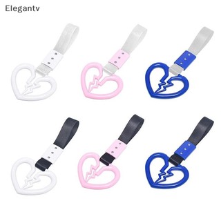 EGN Dễ Thương Vỡ Hình Trái Tim Xe Chống Tĩnh Điện Dây Đeo Trang Trí Cảnh Báo Tàu Điện Ngầm Xe Buýt Tay Cầm Xe Phía Sau Trước Cản Cảnh Báo Vòng N