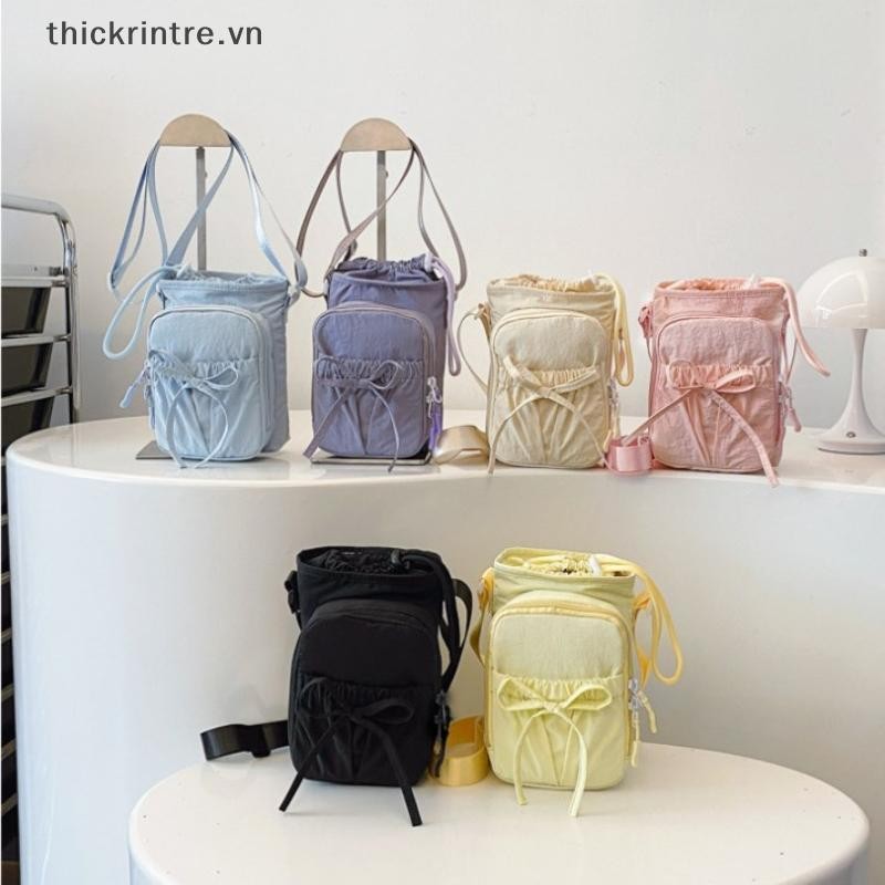 THI Nơ Túi Bảo Quản Bình Nước Dây Rút Chống Thấm Nước Thể Thao Đeo Vai Di Động Có Dây Đeo Túi Điện Thoại Cốc Phụ Kiện VN