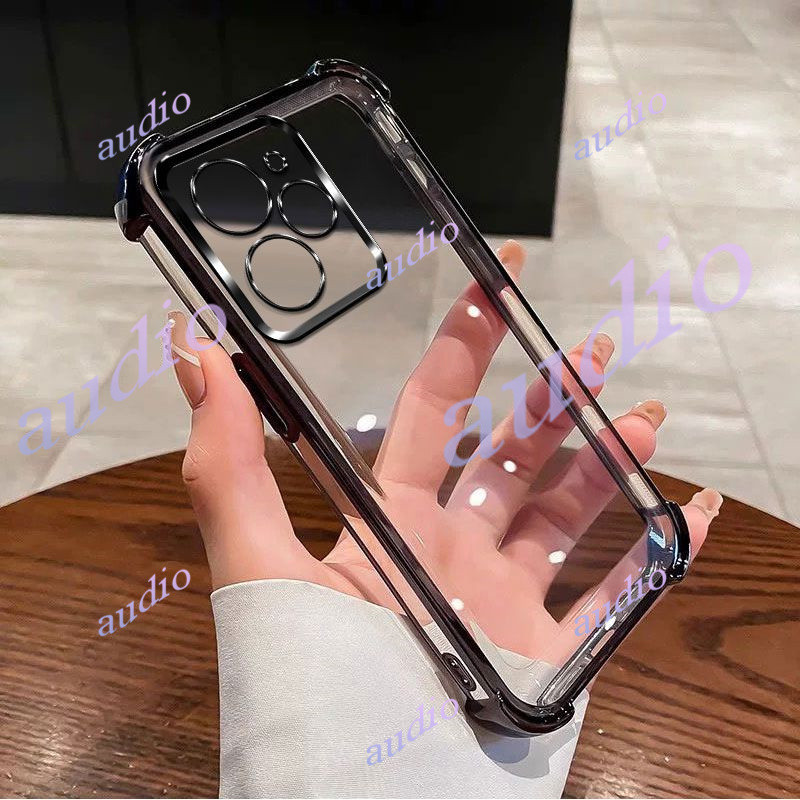 Ốp điện thoại trong suốt mạ bốn góc Realme 15T 5G cho realme 15T 15 Pro Realme15T 5G Ốp lưng silicon mềm chống sốc sang trọng cho Realme 15Pro Realme15 Pro 5G