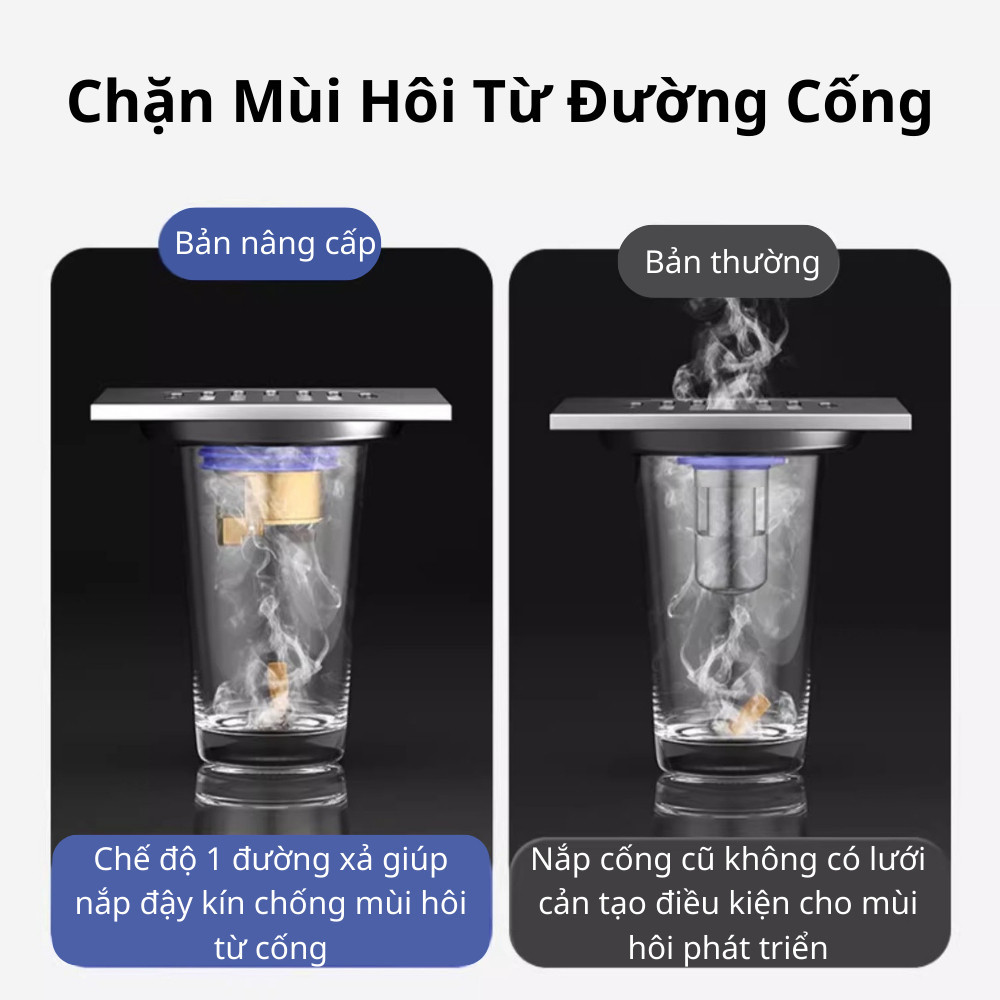 [Tặng Kèm Vòng Đệm] Nắp Đậy Cống Thoát Nước Cho Sàn Nhà Bếp, Nhà Tắm, Ngăn Mùi Hôi, Chống Côn Trùng Bằng Đồng DT066