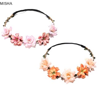 Misa Thời Trang Hoa Ngọt Ngào Cho Nữ Cô Gái Phong Cách Bohemian Hoa Vương Miện Băng Đô Quấn Tóc Dự Tiệc Cosplay Phụ Kiện Tóc