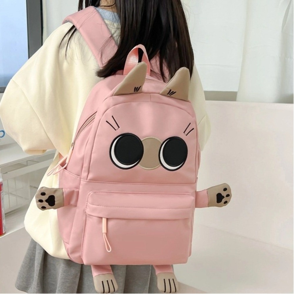 Ba lô tạo kiểu mèo GUSTAVA, Túi ba lô Lolita chống thấm nước, Ba lô học sinh dung tích cao thiết kế cho mèo