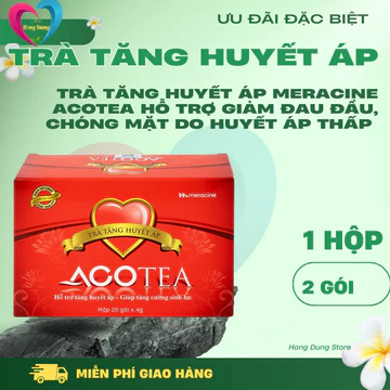 Trà Tăng Huyết Áp Meracine Acotea Hỗ Trợ Giảm Đau Đầu, Chóng Mặt Do Huyết Áp Thấp 20 Gói