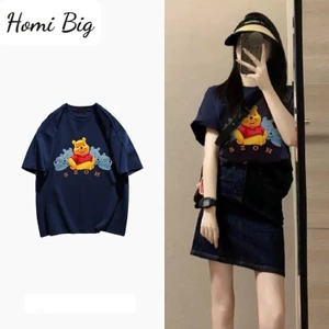 Áo phông thun màu hè chất liệu cotton thoáng mát dáng dài rộng dành cho nam nữ thiết kế in hình MT33 SP338