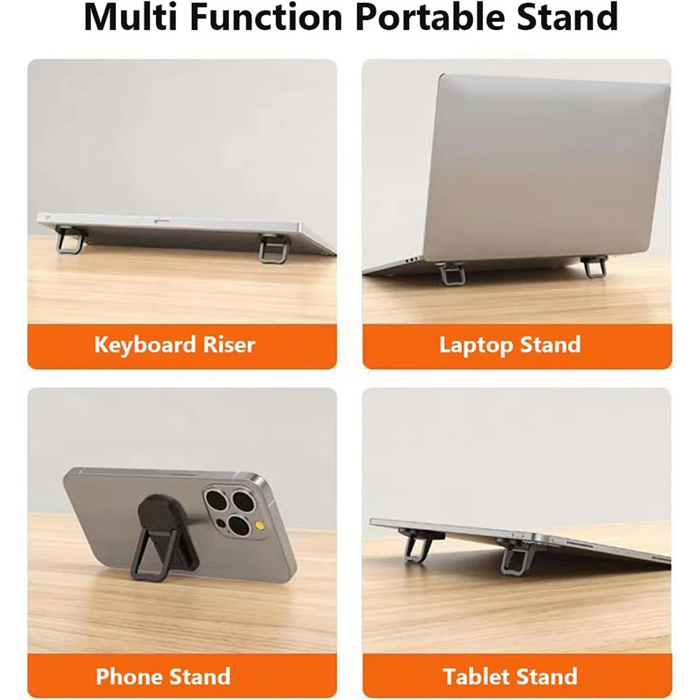2 Chiếc Giá Đỡ Laptop Mini Di Động Có Thể Gập Lại Nvisible Laptop Riser Cho Notebook Giá Đỡ Làm Mát