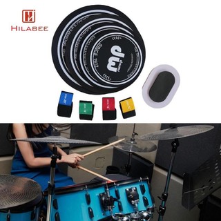 Miếng đệm tắt tiếng trống 10 12 14 16 inch, Bộ đệm im lặng trống Bộ đệm tập luyện, chũm chọe tắt tiếng