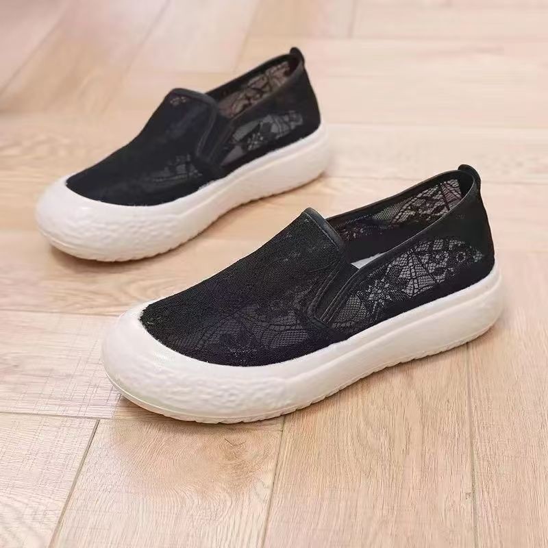 Giày nữ mùa hè mới có lưới thoáng khí và thoải mái, giày vải Bắc Kinh thông thường dành cho nữ