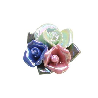 Phong Cách Retro Gốm Hoa Niêm Phong Men Mạ Màu Hoa Nhỏ Nơ Tự Làm Handmade Cô Dâu Phụ Kiện Tóc Ốp Lưng Điện Thoại Phụ Kiện