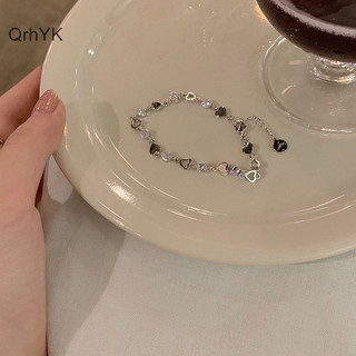 Nhà Máy Thời Trang Ins Zircon Vòng Tay Nữ Phong Cách Hàn Quốc Ngọt Ngào Dễ Thương Lấp Lánh Trái Tim Rỗng Tinh Tế Cổ Tay Dây Chuyền Vòng Tay Trang Sức Dự Tiệc QrhYK