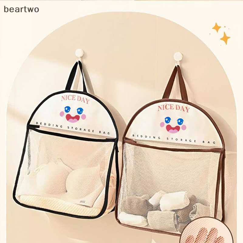 < Beartwo > Túi đựng lưới dung tích lớn Túi đựng rau củ có thể tái sử dụng Túi đựng lưới Túi đựng đồ nhà bếp Tất lưới đẹp