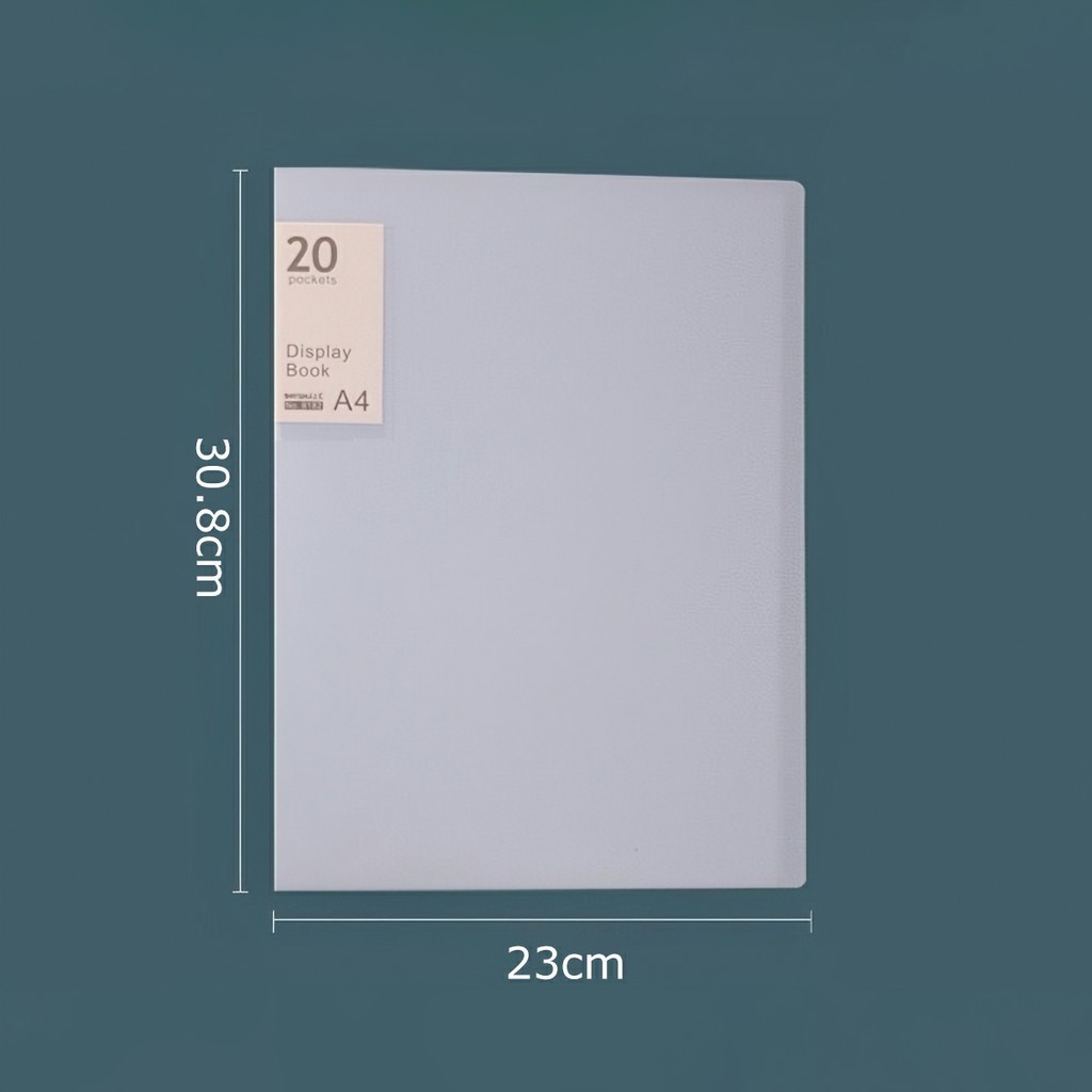 Bìa nhựa , File lá Clear Book A4 5 màu Molandi đủ loại 20/40/60/100 lá FE123