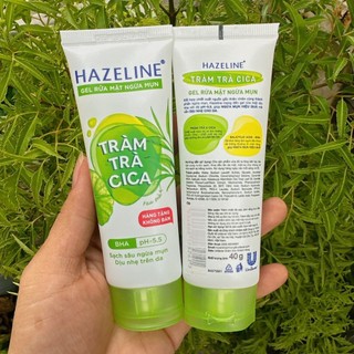 Set 2 Tuýp Sữa Rửa Mặt Haze line Tràm Trà Rau Má 40g/tuýp (Hàng khuyến mãi)