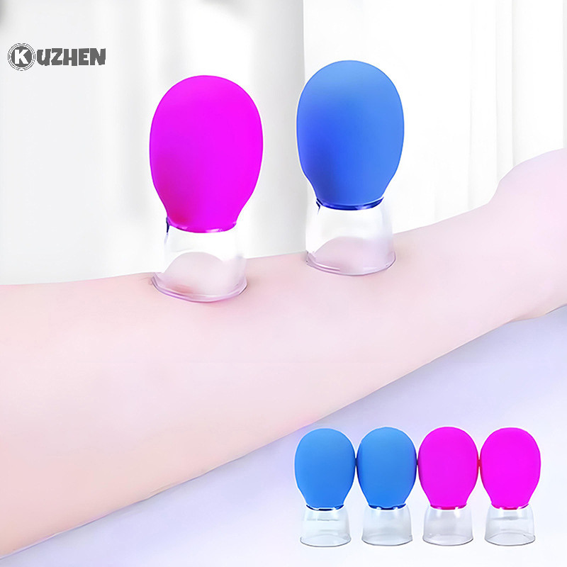 Kuzhen 1 Chiếc Silicon Tự Nhiên Cupping Massage Cho Cơ Thể Fac Cổ Massage Mắt Chân Không Chăm Sóc Da Mặt Chống Lão Hóa Làm Đẹp Dụng Cụ HOT