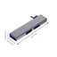 YRBWD USB-C HUB, Bộ chia Type-C hợp kim nhôm khuỷu tay, Máy tính xách tay tốc độ cao đa năng 3 TRONG 1 USB 3.0 Dock Phụ kiện máy tính