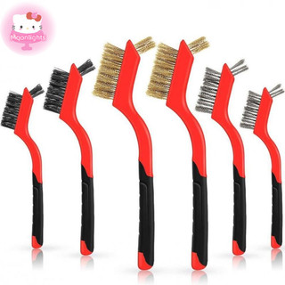 Moonlights Double End Brush Stainles Steel Wire Brush Cleaning Rust Removal Polishing Tool EN