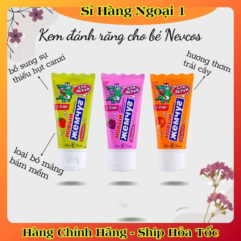 [DATE MỚI] Kem đánh răng trẻ em Nga New Pearl/Nevcos tuýp 50ml