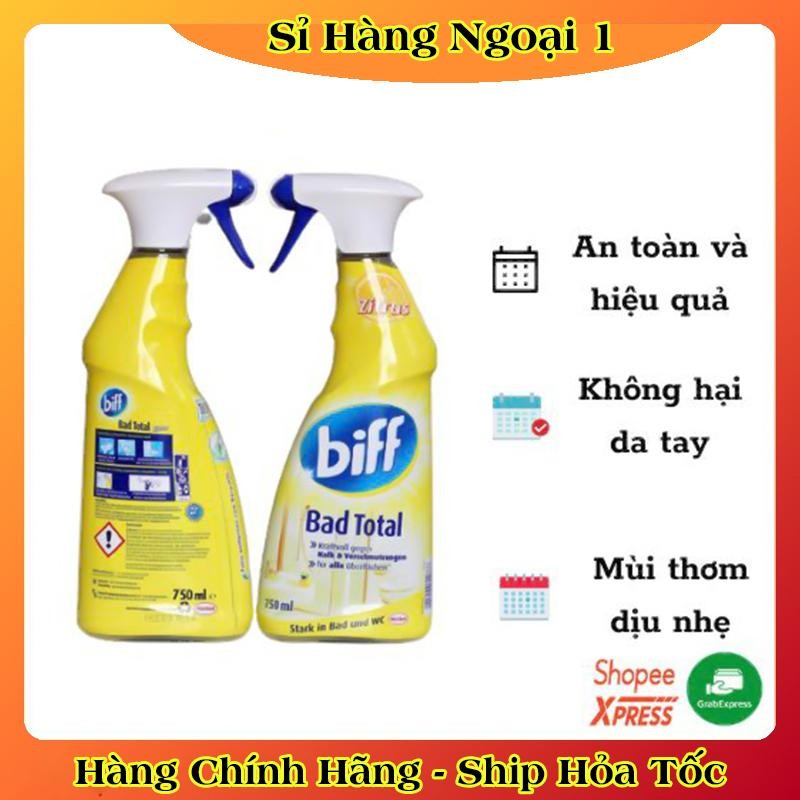 Bình Xịt Tẩy Rửa Đa Năng Bref Power 750ml - Tẩy Bếp, Tẩy dầu mỡ, Inox, Diệt khuẩn 99.9% -Hàng Nội Địa Đức