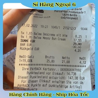 Xịt nước hoa tóc và dưỡng tóc Balea của Đức- Nội địa Đức Đủ Bill