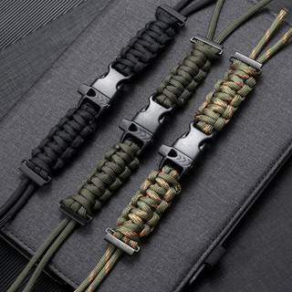 Còi ngoài trời Dây đeo đồng hồ bằng vải 2 trong 1 20mm 22mm Dây đồng hồ Nylon Dây dù Dây vải bện Vòng đeo tay cho nam Dây đeo đồng hồ thông minh Thể thao đa năng