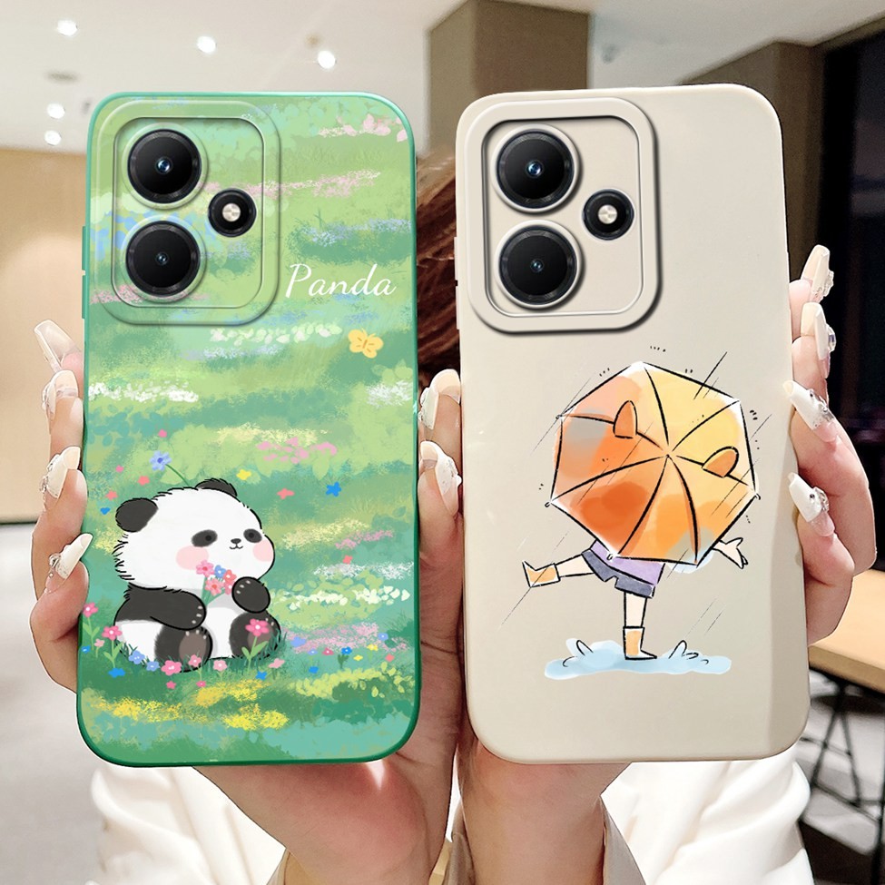 Ốp lưng Redmi 12 5G 12R 5G Thẩm Mỹ Thời Trang Dễ Thương Gấu Trúc Sơn Ốp Lưng Redmi 12R 5G Ốp lưng 6.79 ''