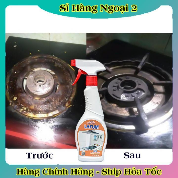 Tẩy dầu mỡ,tẩy nhà bếp, tẩy hút mùi, bếp gas, bếp từ, đáy xoong, đáy chảo LAFUM