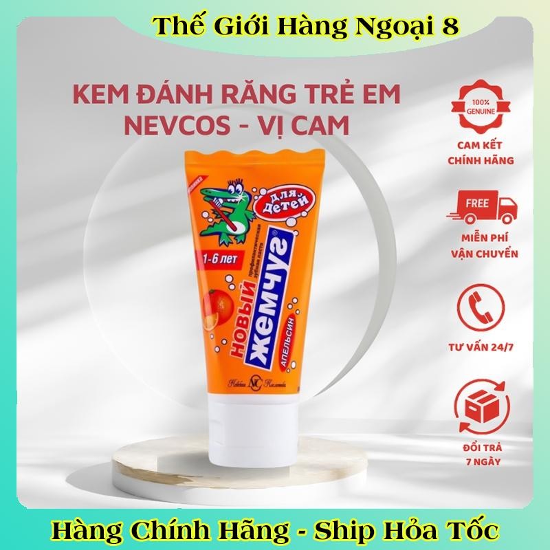 [DATE MỚI NHẤT] Kem đánh răng cho bé Nga Nevcos từ 1-6 tuổi