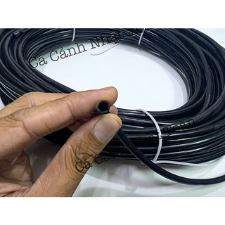 Dây Oxy Đen Dẻo, Chống Gập 4 Li Cho Bể Cá Cảnh (1 Mét Dây)