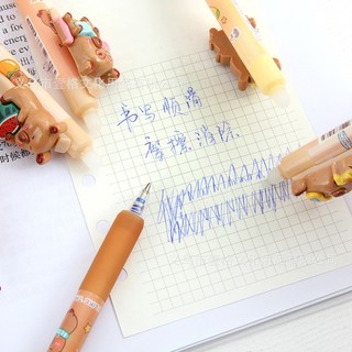 [Mực Xanh] Bút Capybara 3D Xóa Được, Mực Gel Khô Nhanh Ngòi 0.5mm, Mực Đều, Nét Chữ Đẹp