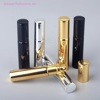 [Beautifulhome] Chai thủy tinh UV cầm tay 10ML có thể đổ lại với chai nhôm Mẫu hộp rỗng [làm đẹp]