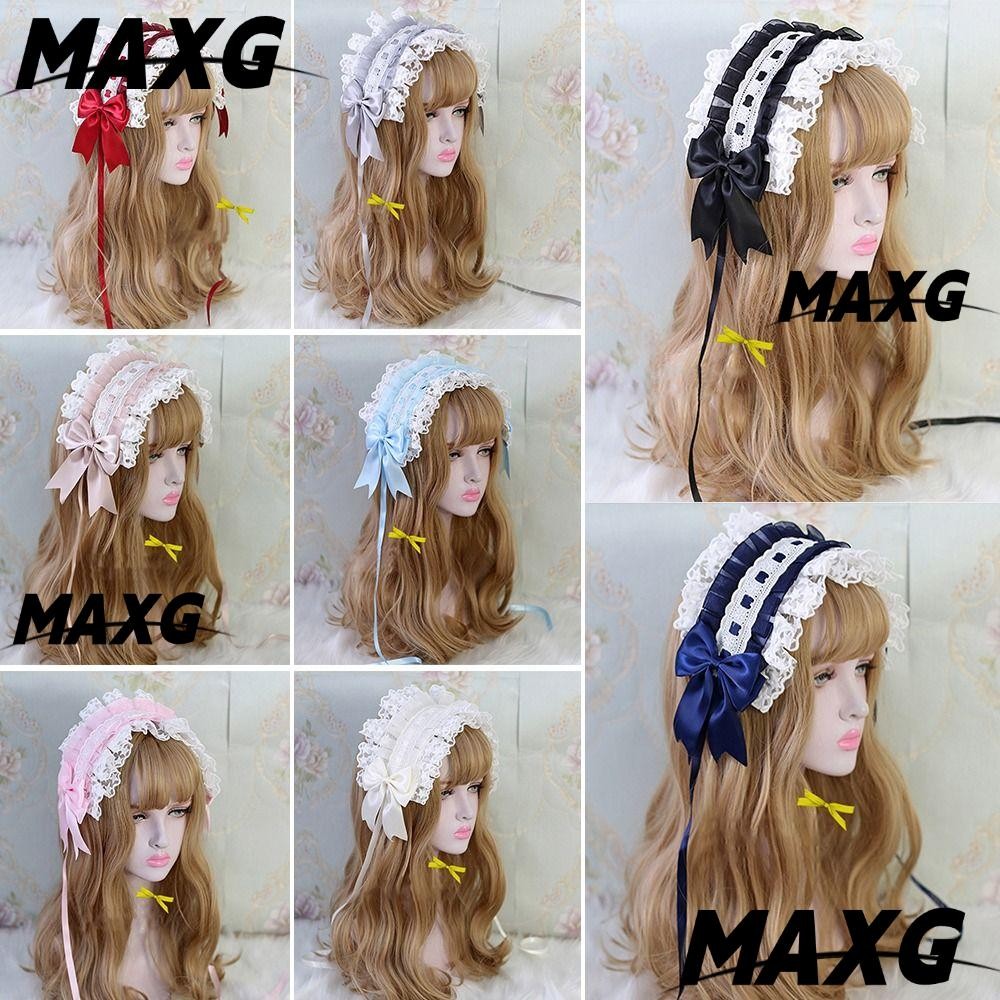 Maxg lolita ruffled headband nhật bản-style cosplay headdress anime ...