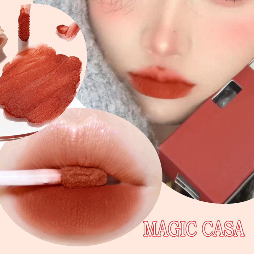 Magic CASA Son môi dạng lỏng dễ thương cho bé gái Màu sắc tươi sáng lâu trôi Matte Lip Tint