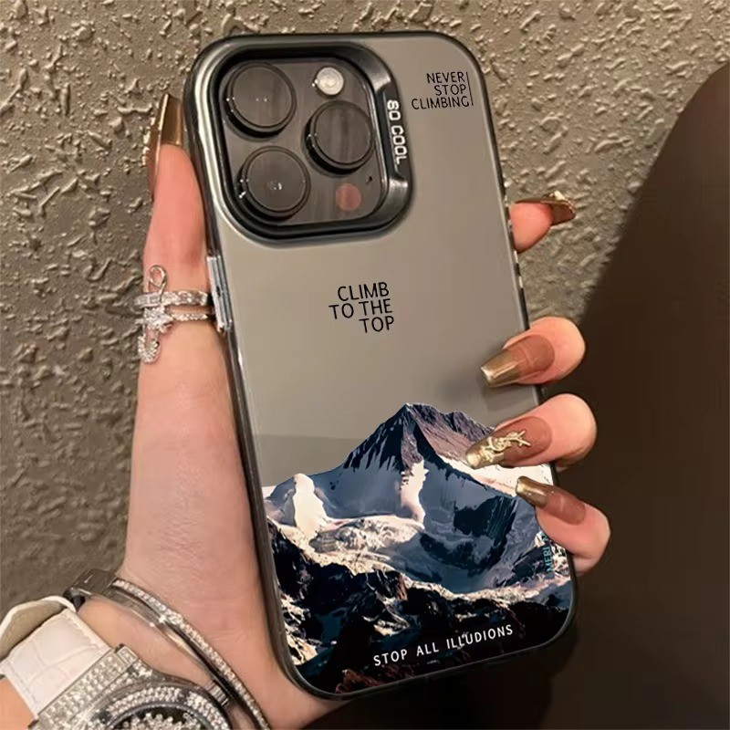 Vỏ Tương Thích Cho Samsung A16 A05 A05s A55 A15 A35 A25 A24 A12 A34 A54 A14 A04 A04e A04s A23 A13 A52s A73 A53 A33 A52 A03 A32 INS Vỏ Cứng Hoàng Hôn Phong Cảnh Núi