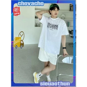 Áo thun Stee Cổ tròn LONDON PARIS Localbrand ICVCVNI Unisex