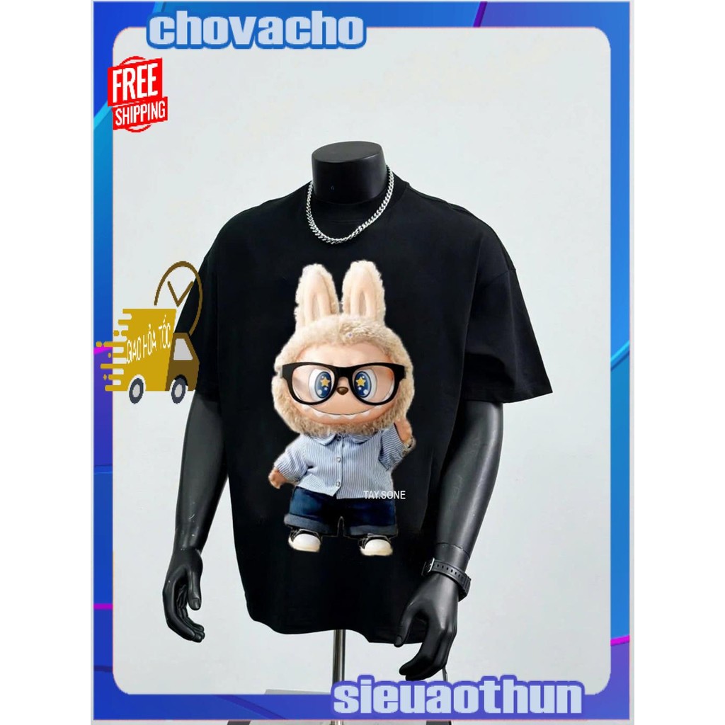 Áo thun Stee Cổ tròn LABUBU PIC 01 Localbrand ICVCVNI Unisex Menwear Cotton