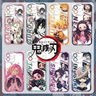 Vỏ cặp đôi Anime Demon Slayer đáng yêu cho IPhone 11 Pro Max 7 8 Plus SE 2 3 X XS XR XSMAX Angel Eyes Vỏ điện thoại TPU mềm hoạt hình