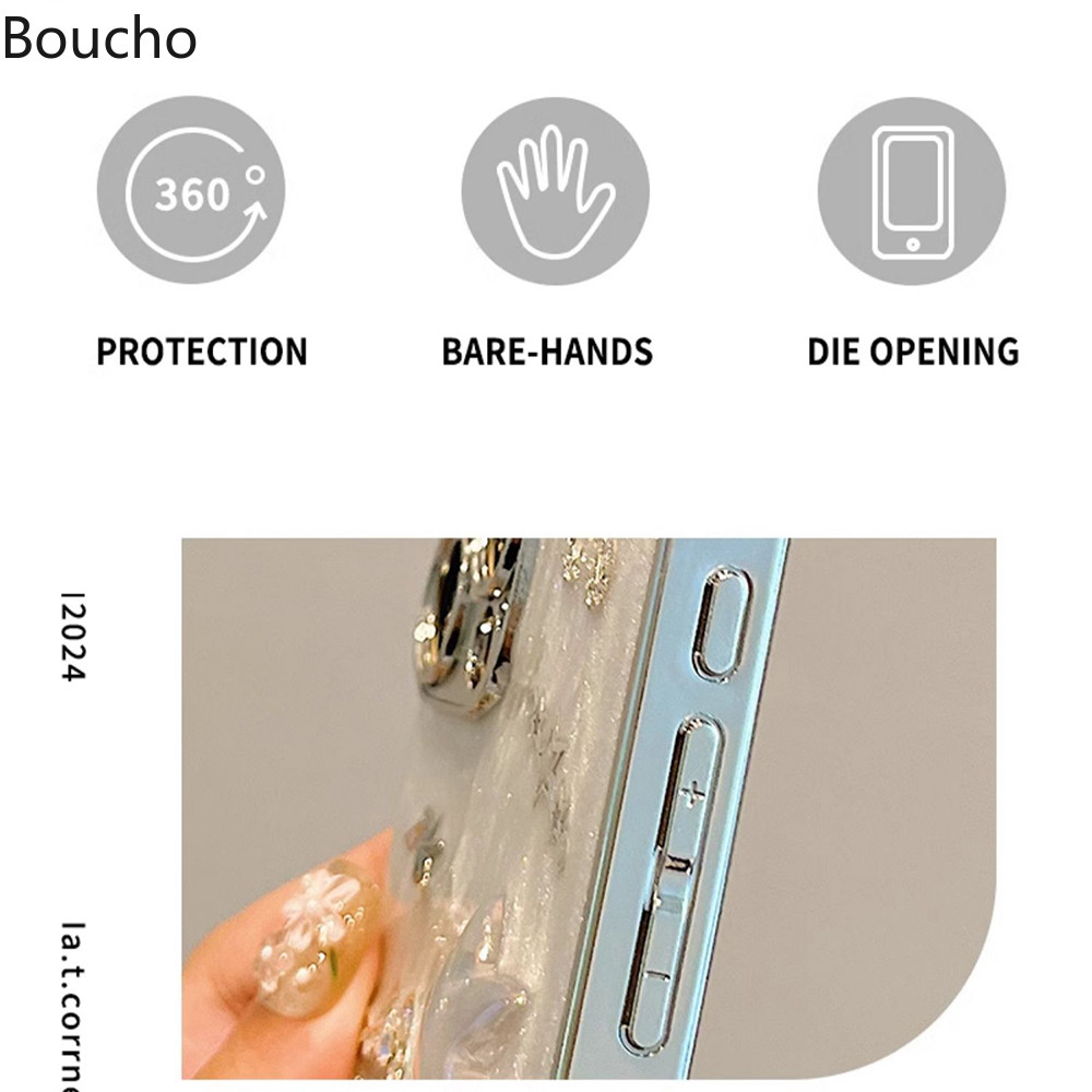 Ốp điện thoại hình con bướm kim cương nhỏ giọt 3D cho iPhone 16 Pro Max 15 14 Plus 13 12 11 Pro Max 14 Plus 15promax 12promax 16Plus Ốp lưng TPU kim cương giả