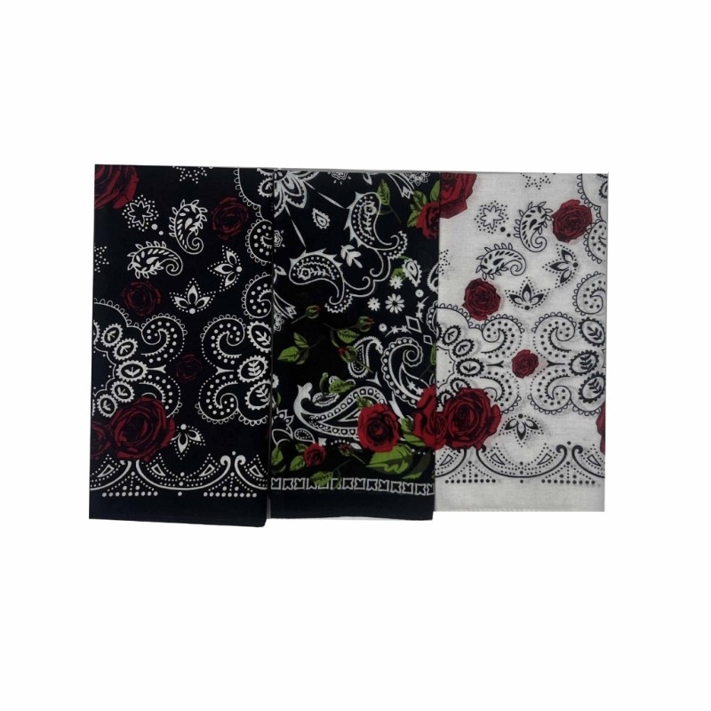 Vua 21 Đầu Quấn Hip Hop Đầu Khăn Tóc Bandana Mịn Turban Hoa Hồng Hoa Văn