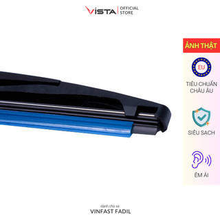 Bộ Gạt Mưa Vista Kính Hậu Cho Xe Ô Tô Vinfast Fadil - Lưỡi Silicon - Tiêu Chuẩn Châu Âu - Siêu Sạch - Siêu Bền