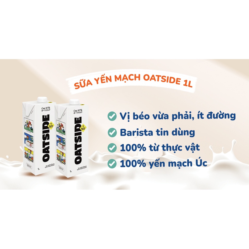 Sữa yến mạch Oatside hộp 1L