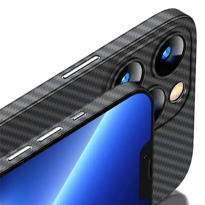Ốp Điện Thoại Sợi Carbon Siêu Mỏng Cho iPhone XS Max 8 7 6 6S Plus SE 2020 2022 XR X Chống Trầy Xước Ốp lưng Ốp Lưng Bảo Vệ Cho iPhone 16 15 14 13 12 11 Pro Max Plus Mini