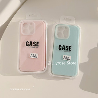 Ốp Điện Thoại Jelly Liquid Cho iPhone 16 15 14 13 12 Pro Max Vỏ Apple iPhone 11 16 Plus Chống Rơi Đơn Giản Hồng Vàng Xanh Dương