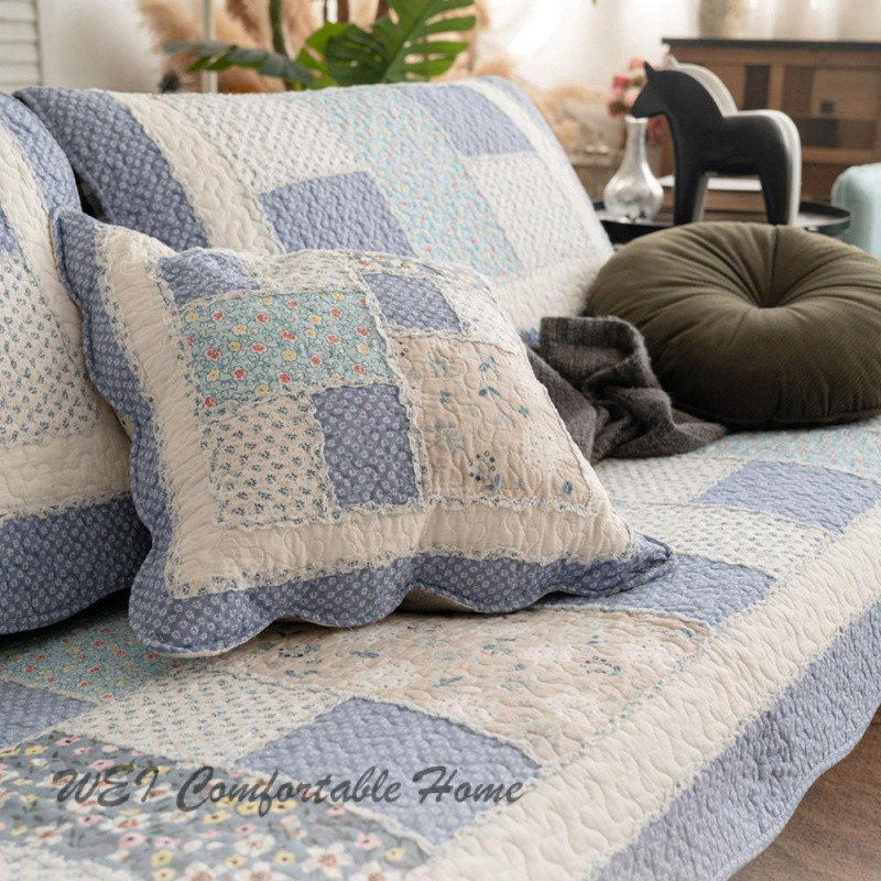 Đệm sofa miếng đệm bông bốn mùa Đệm Ghế Sofa tươi mát chống trượt kết hợp ba người
