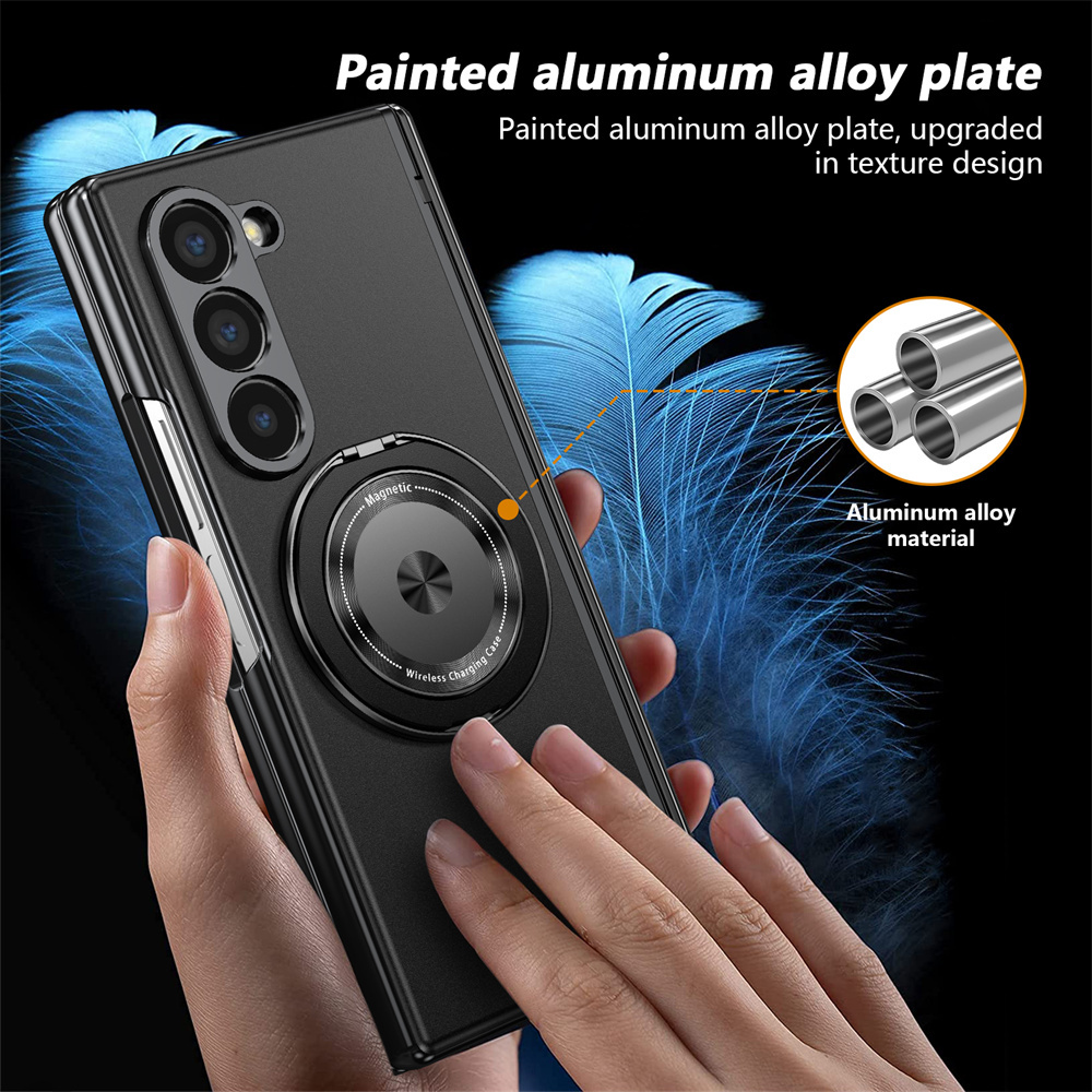 Ốp Điện Thoại Xoay 360 Cho Samsung Galaxy Z Fold 6 5 4 3 Fold6 Fold5 Fold4 Fold3 5G Vòng Bản Lề Bảo Vệ
