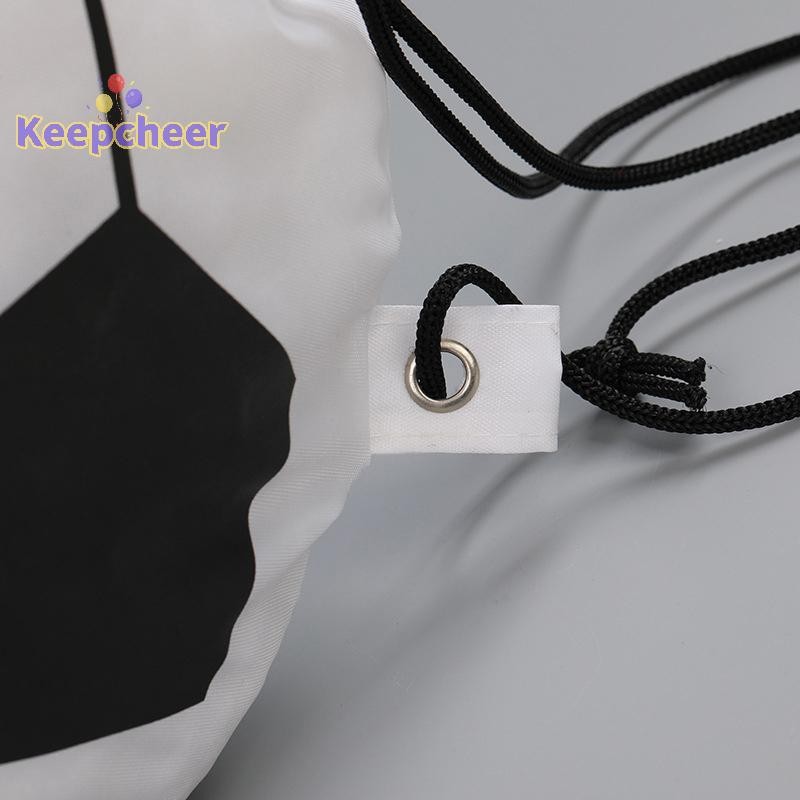 [Keepcheer] Túi dây rút bóng rổ bằng vải Polyester di động 210D Ba lô đeo vai Túi đựng bóng bầu dục Túi thể thao du lịch thể thao ngoài trời [Mới]