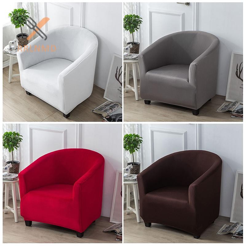 Rrlnmd Vỏ Sofa Đơn Câu Lạc Bộ Sofa Dành Cho Phòng Khách Co Giãn Thư Giãn Ghế Bảo Vệ Bao Màu Trơn Spandex Cho Gia Đình Khách Sạn MỚI